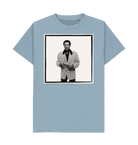 Stone Blue Printed T-shirt Front
