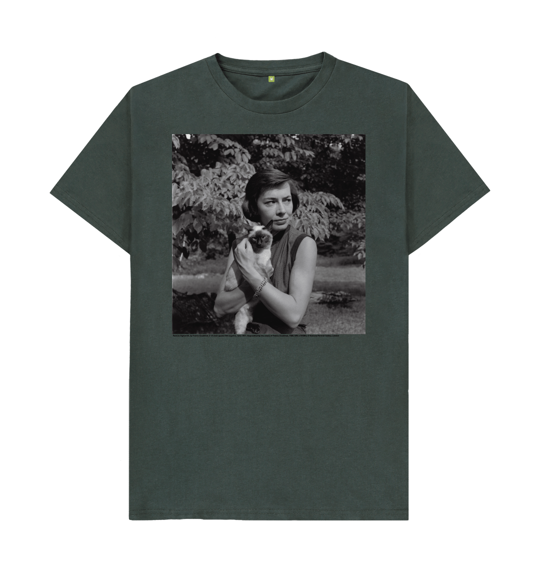 Dark grey printed t shirt front