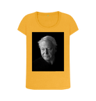 Mustard Printed T-shirt Front