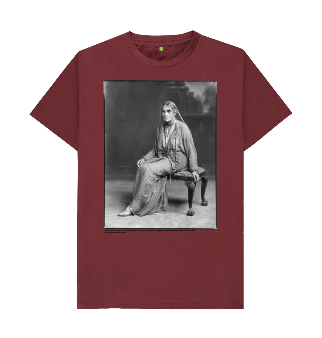 Red wine printed t shirt front