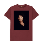 Red Wine Printed T-shirt Front
