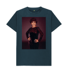 Denim Blue Printed T-shirt Front
