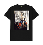 Black Printed T-shirt Front