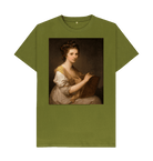 Moss Green Printed T-shirt Front