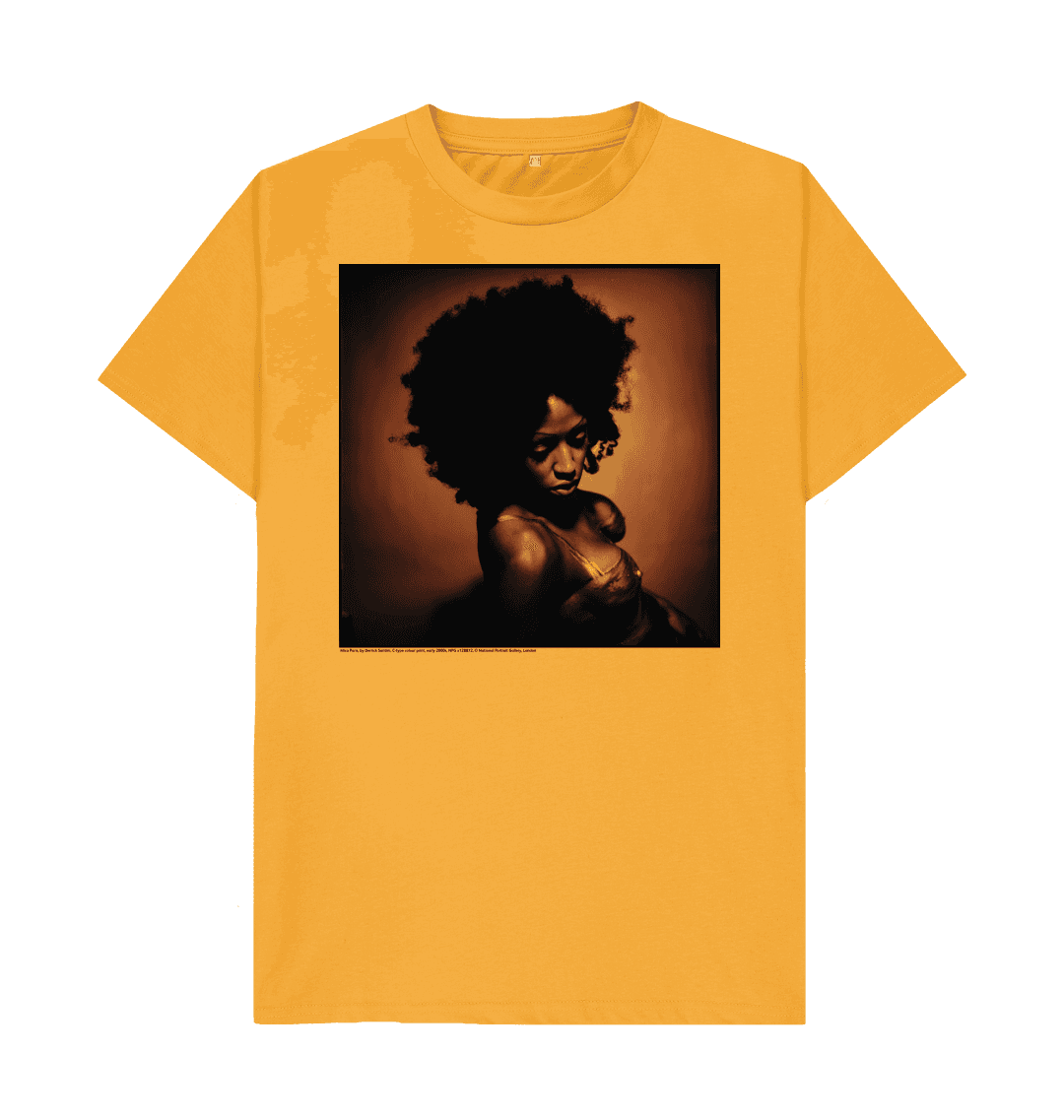 Mustard printed t shirt front