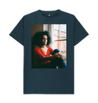 Denim Blue Printed T-shirt Front