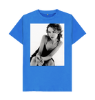 Bright Blue Printed T-shirt Front