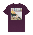 Purple Printed T-shirt Front