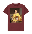 Red Wine Printed T-shirt Front