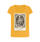Mustard Printed T-shirt Front