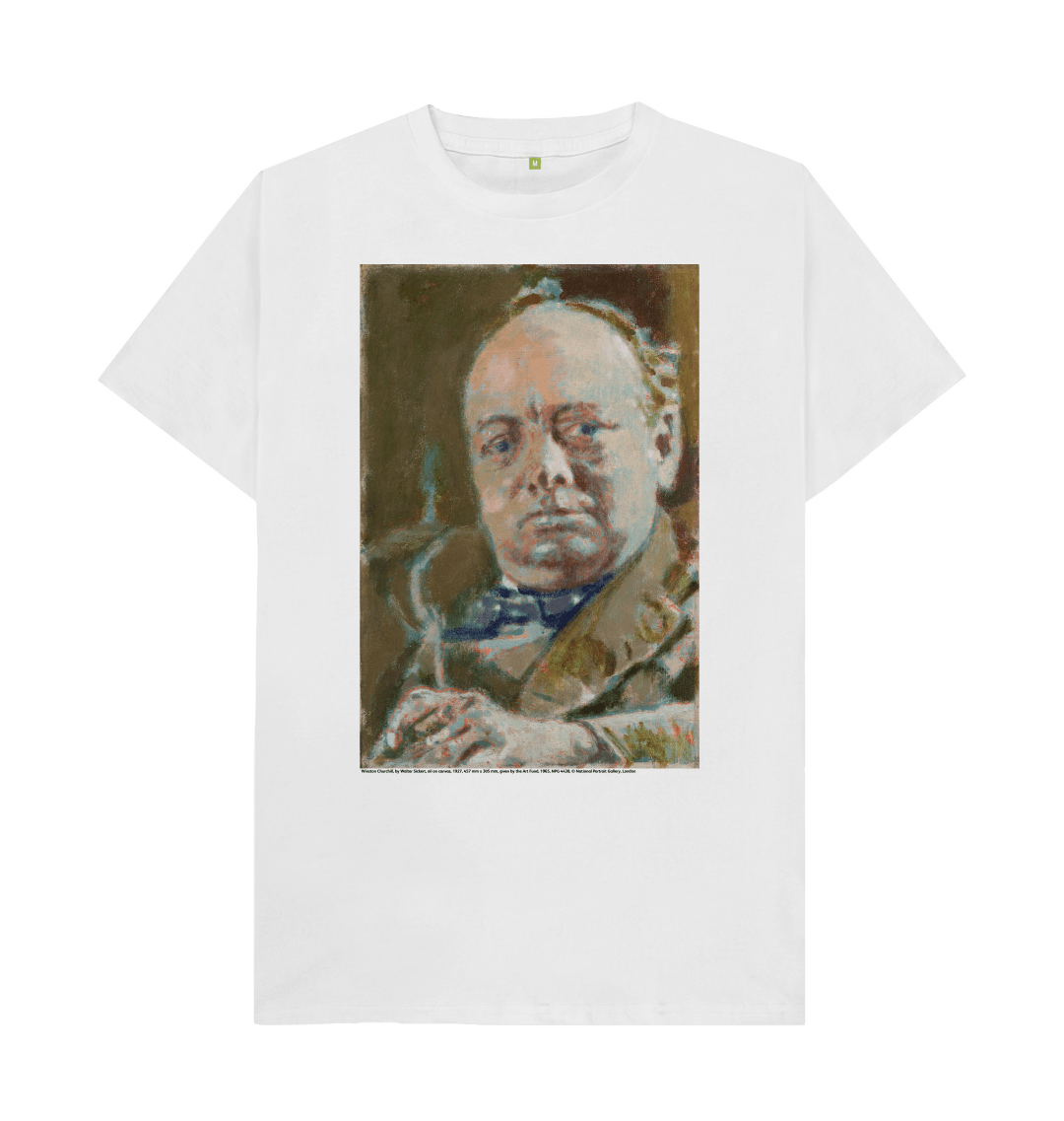 White printed t shirt front