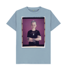 Stone Blue Printed T-shirt Front