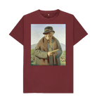 Red Wine Printed T-shirt Front