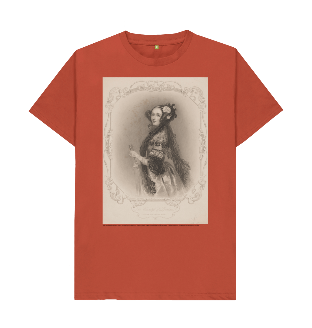 Rust printed t shirt front