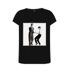 Black Printed T-shirt Front