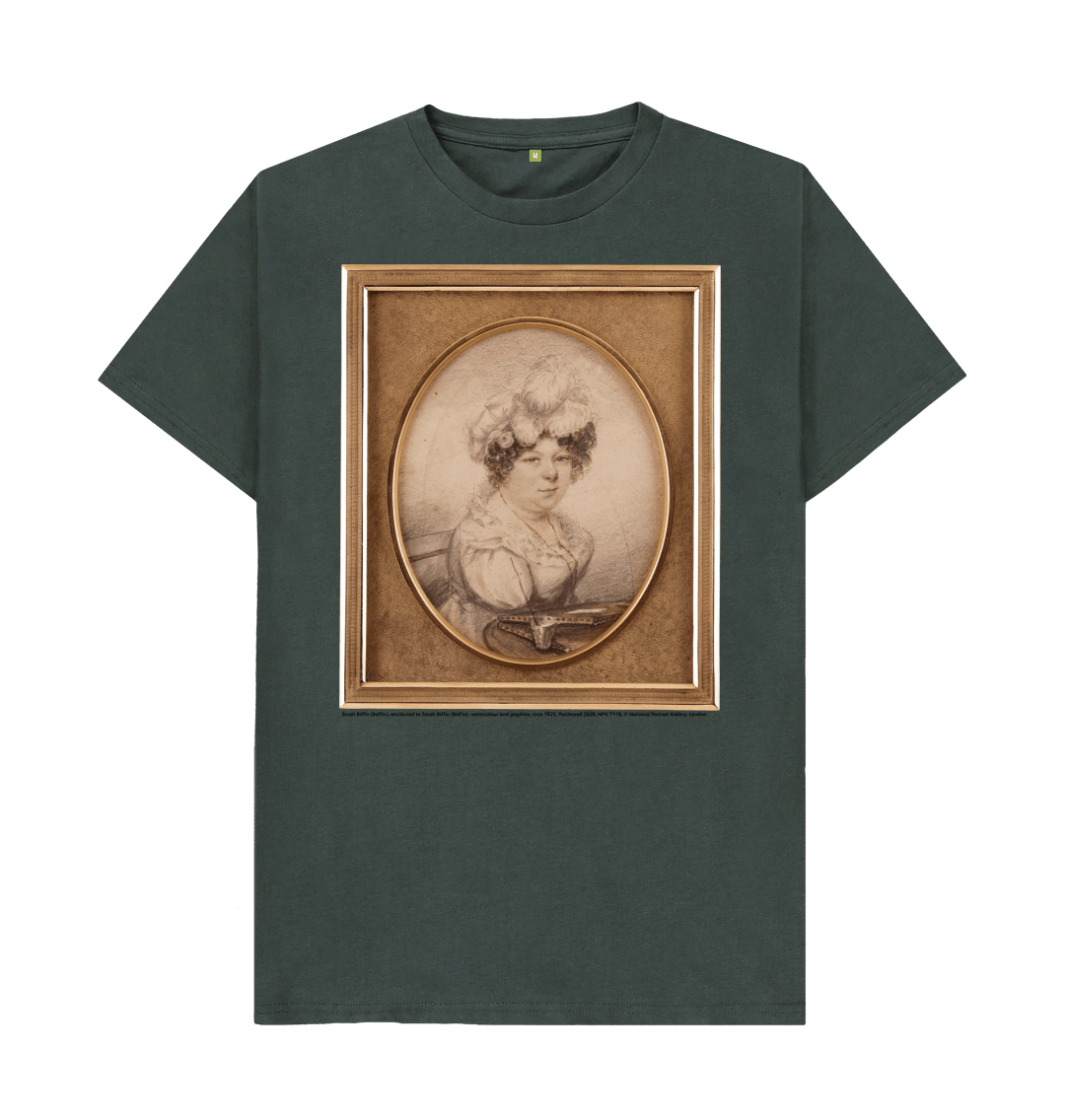 Dark grey printed t shirt front