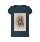 Denim Blue Printed T-shirt Front