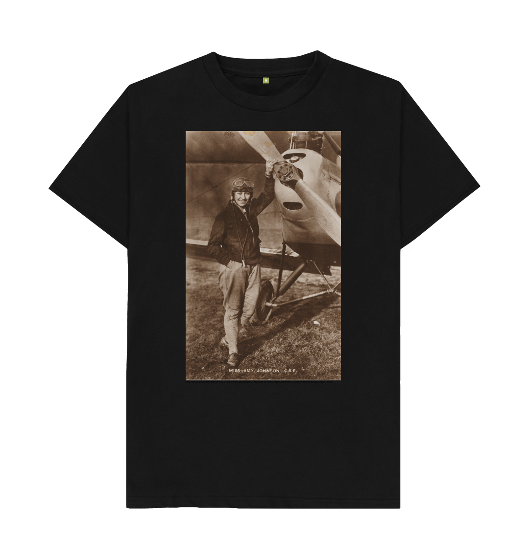 Black printed t shirt front
