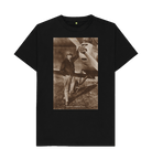 Black Printed T-shirt Front
