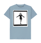 Stone Blue Printed T-shirt Front