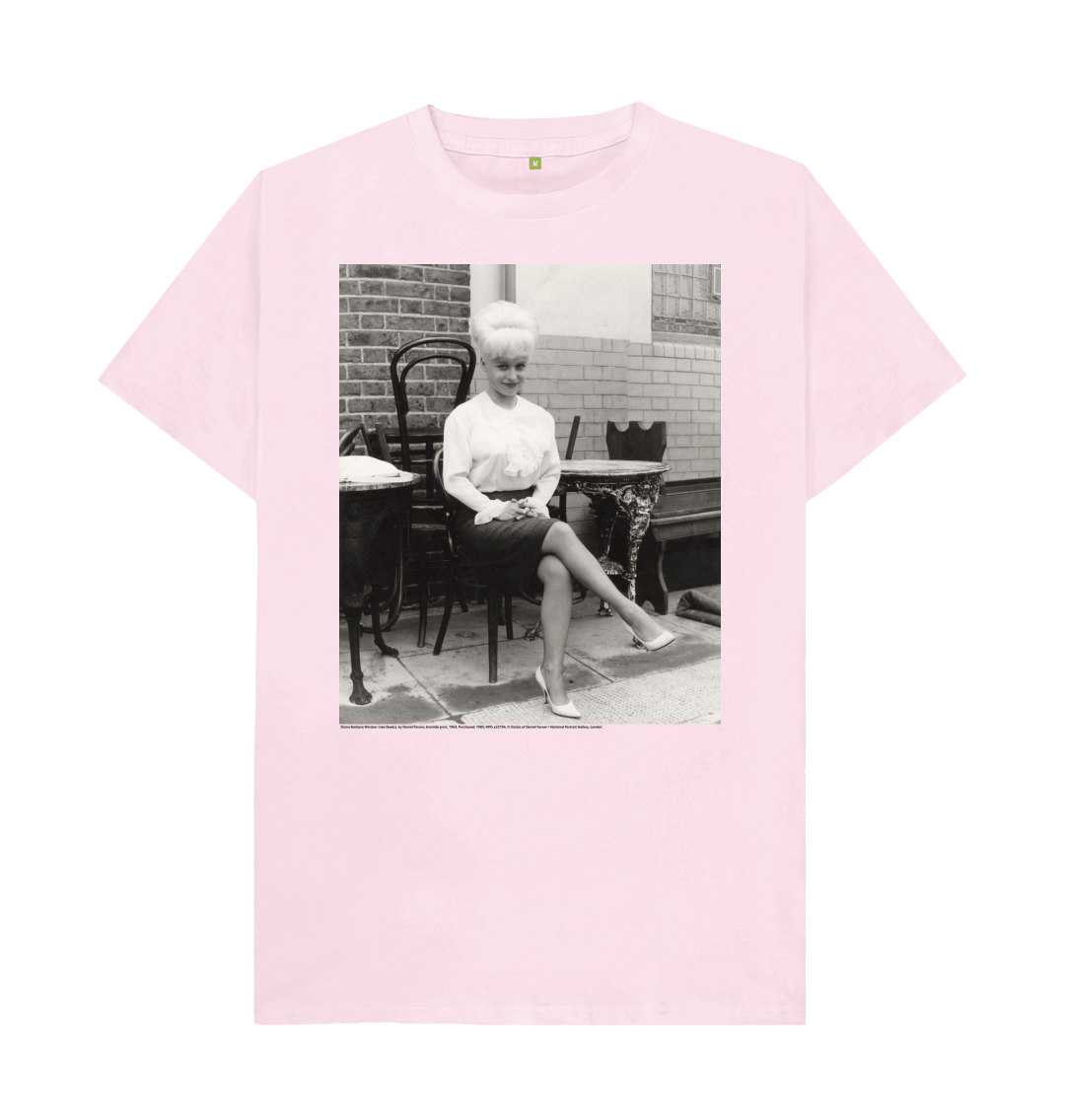 Pink printed t shirt front