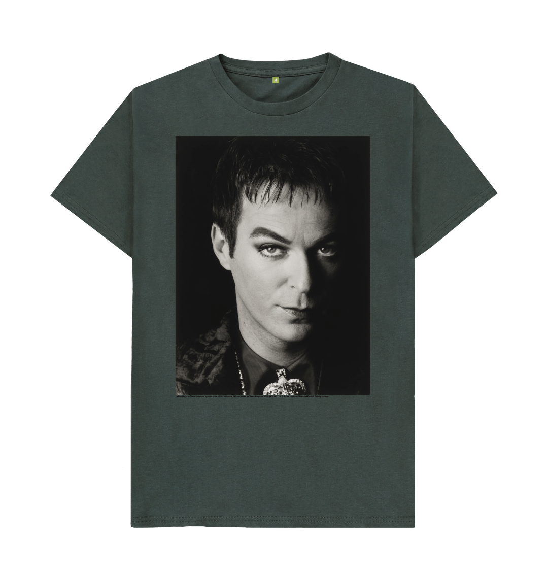 Dark grey printed t shirt front