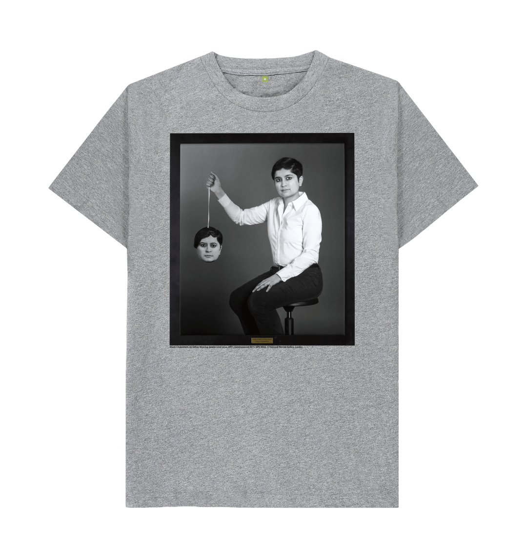 Athletic grey printed t shirt front