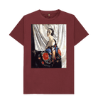 Red Wine Printed T-shirt Front