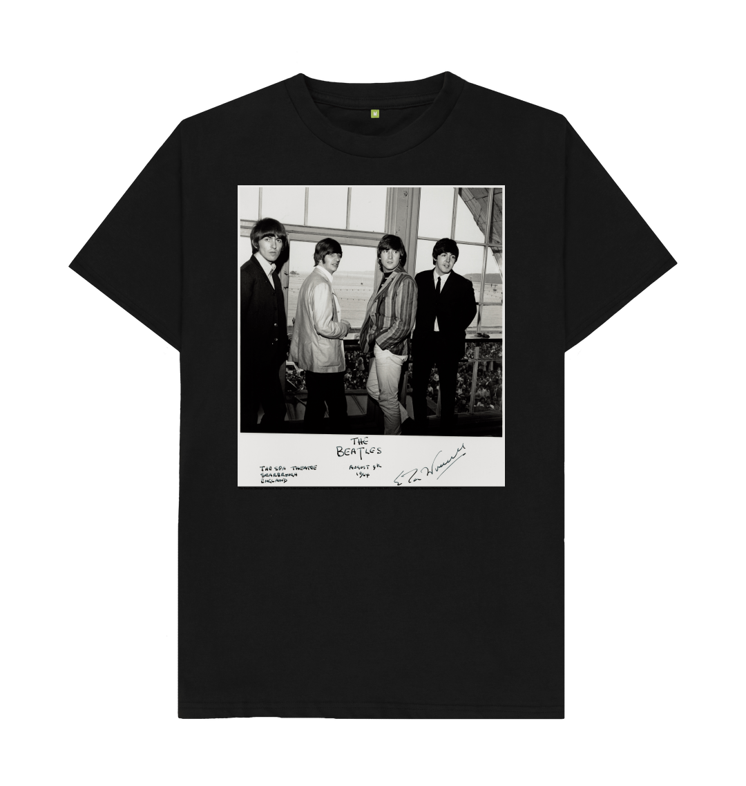 Black printed t shirt front
