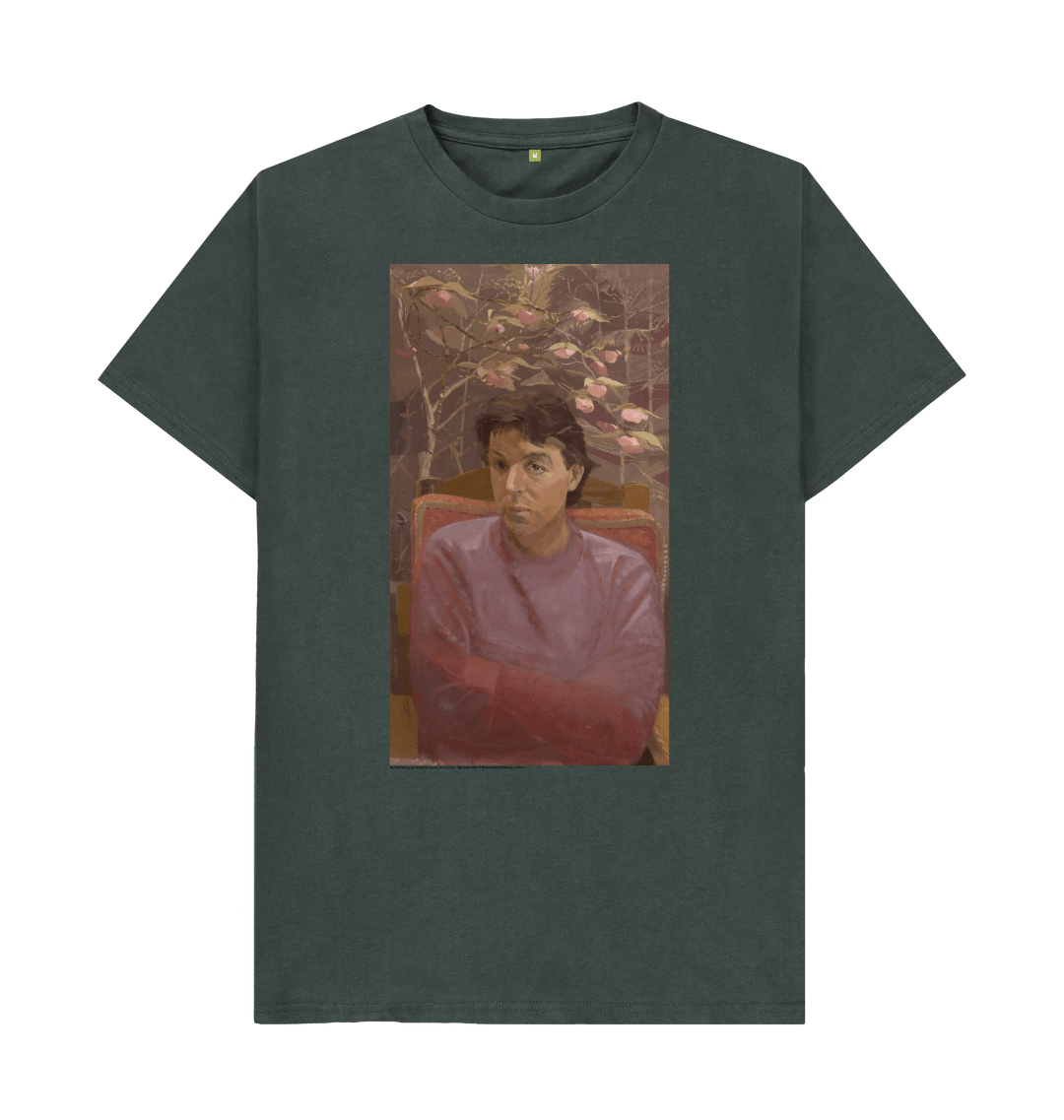 Dark grey printed t shirt front