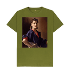 Moss Green Printed T-shirt Front