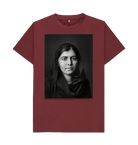 Red Wine Printed T-shirt Front