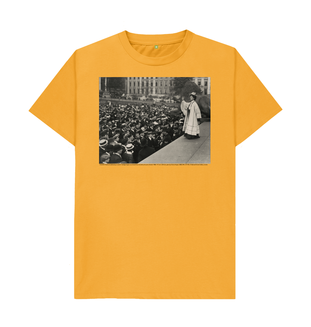 Mustard printed t shirt front