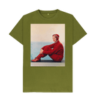 Moss Green Printed T-shirt Front