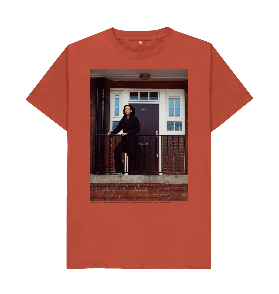 Rust printed t shirt front