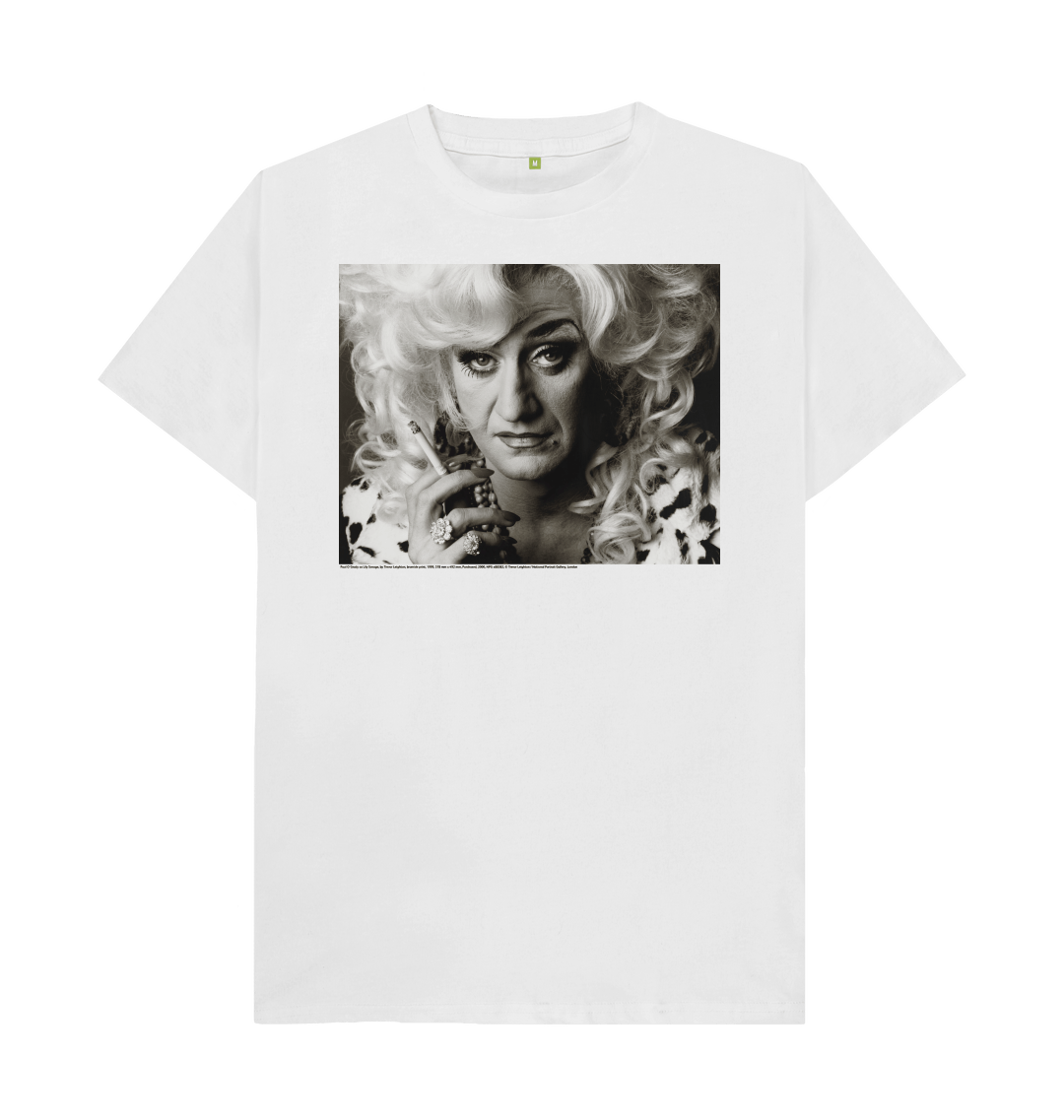 White printed t shirt front