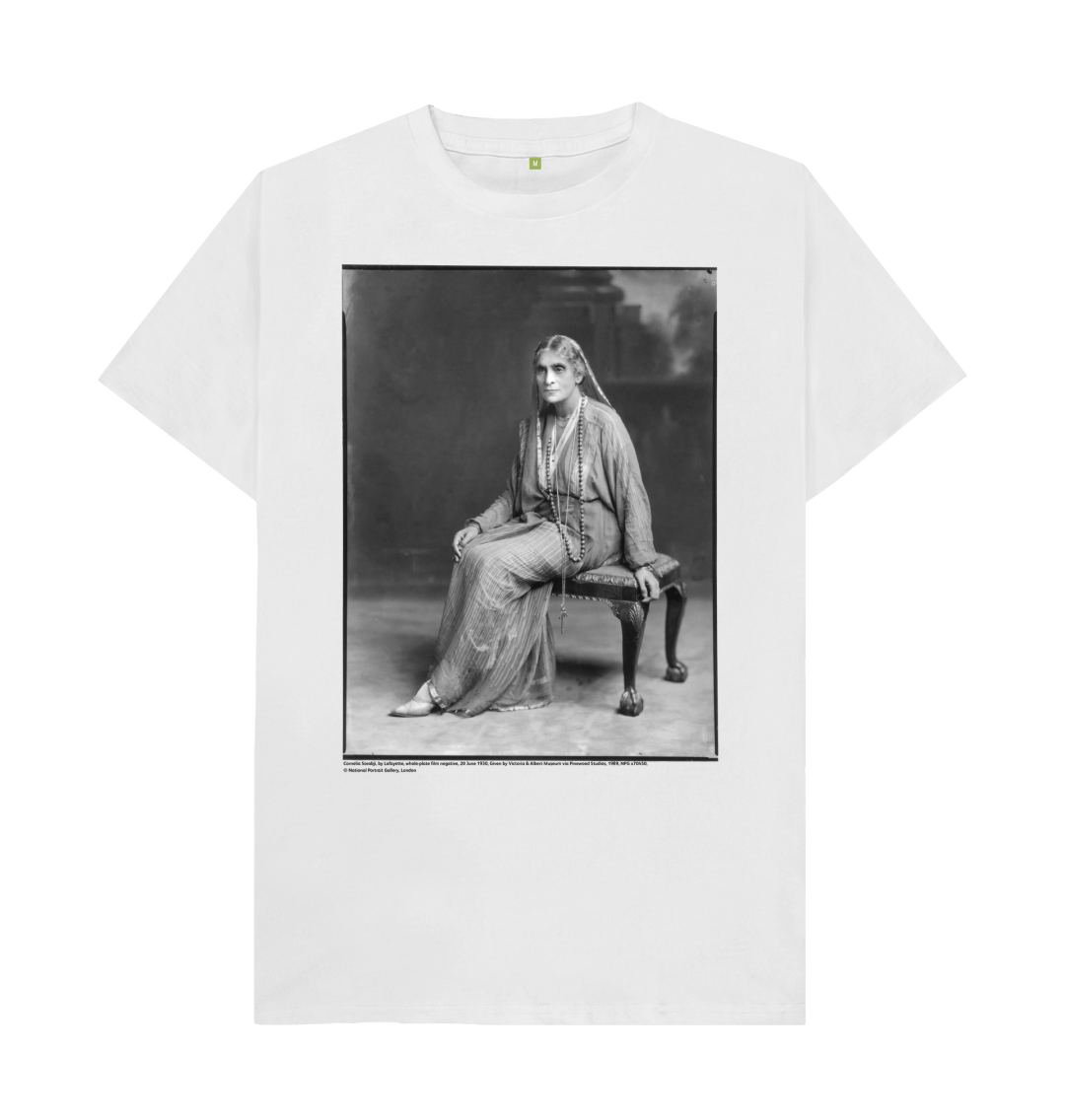 White printed t shirt front