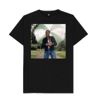 Black Printed T-shirt Front