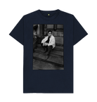Navy Blue Printed T-shirt Front