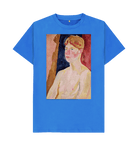 Bright Blue Printed T-shirt Front