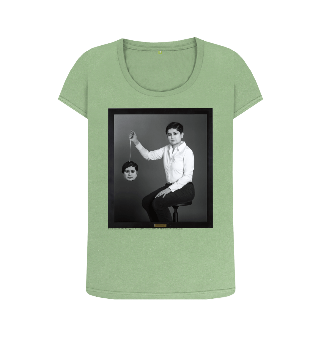 Sage printed t shirt front