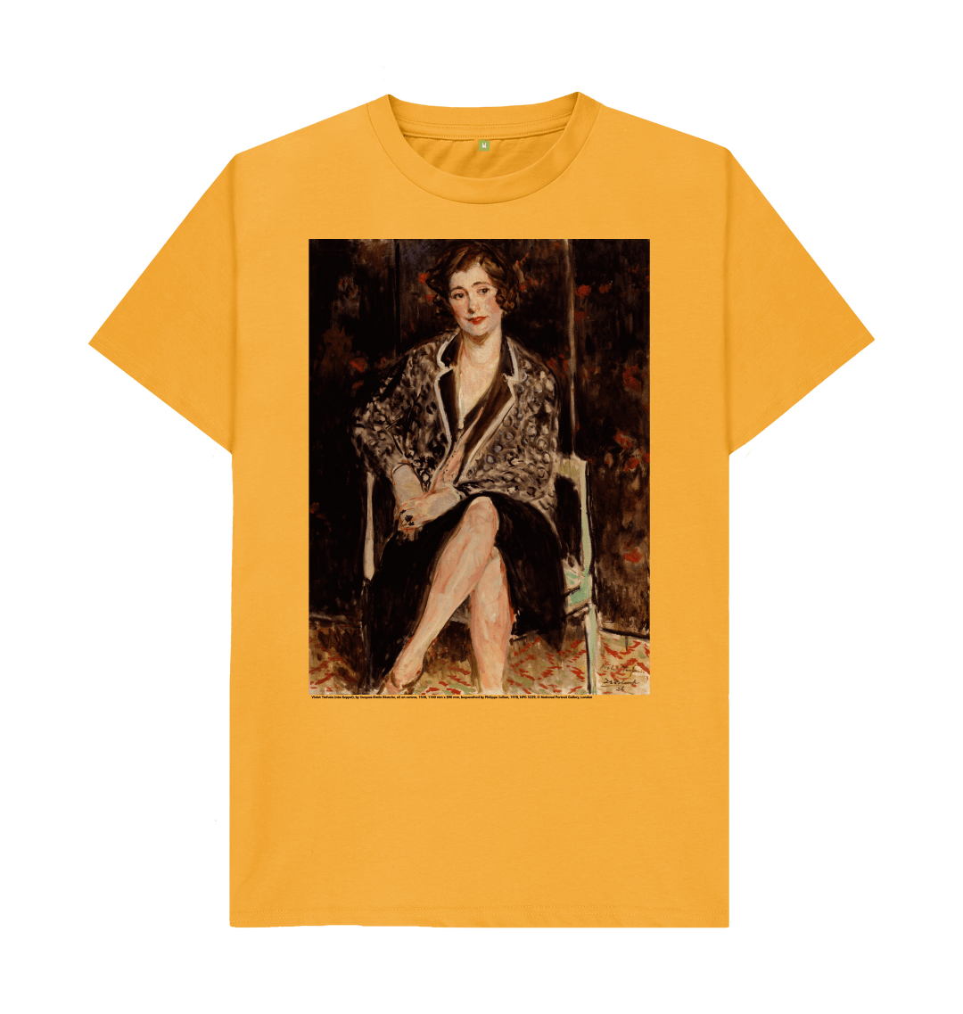Mustard printed t shirt front