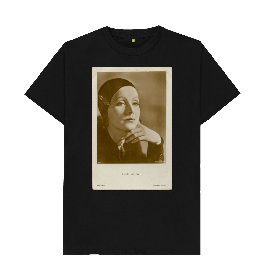 Black printed t shirt front