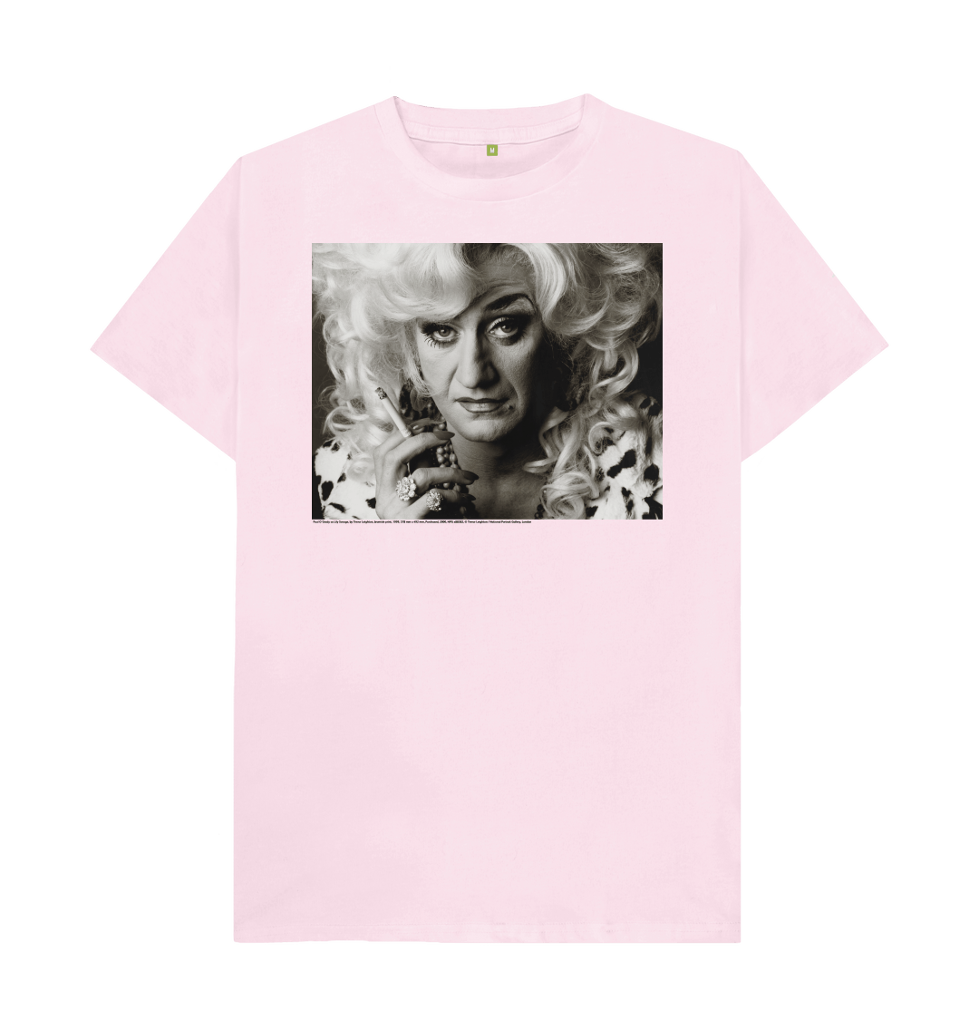 Pink printed t shirt front