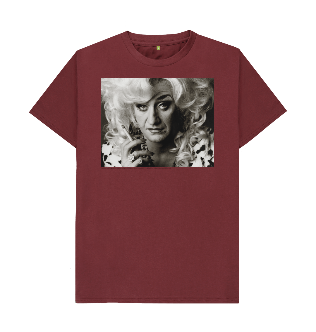 Red wine printed t shirt front