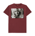 Red Wine Printed T-shirt Front