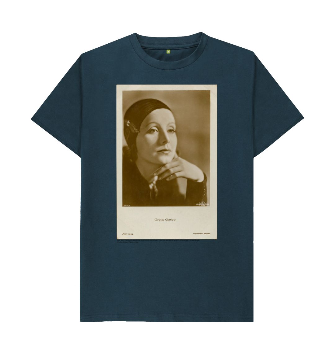 Denim blue greta garbo by ross verlag  unisex t shirt