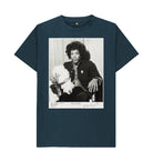 Denim Blue Jimi Hendrix Unisex Crew Neck T-shirt