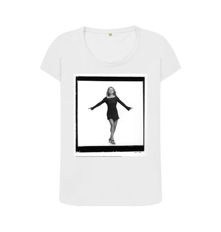 White Geri Halliwell Women's Scoop Neck T-shirt