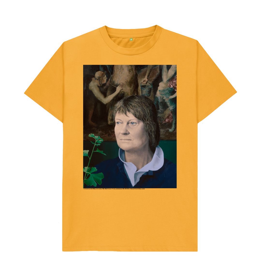 Mustard iris murdoch unisex t shirt